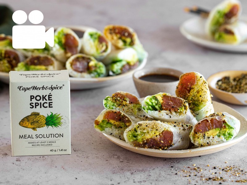 TUNA POK&Eacute; SUMMER ROLLS